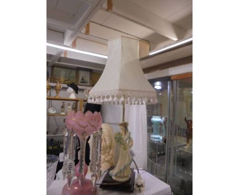 A good quality figural table lamp with shade, COLLECT ONLY.