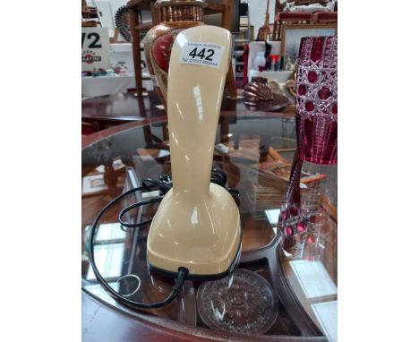 A vintage Ericson LM Ericofon dial telephone 