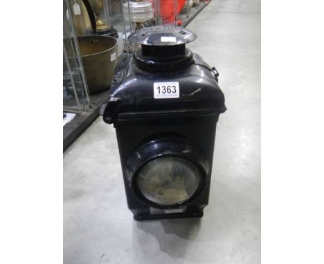 The Adlake non sweating railway lamp.
