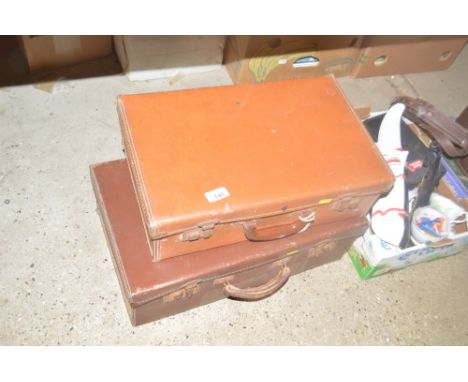 Two vintage suitcases