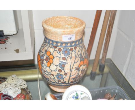 A Charlotte Rhead floral decorated pottery jug