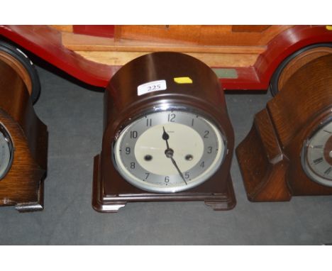 An Art Deco Enfield Bakelite case mantle clock