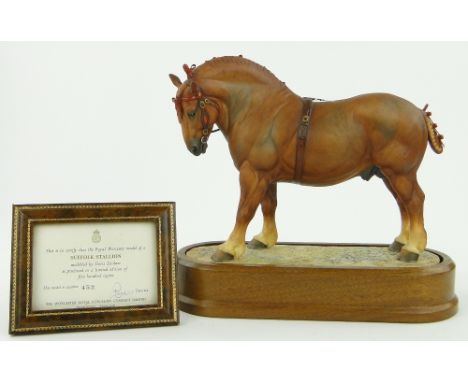 A Limited Edition Royal Worcester Suffolk stallion,
452/500 with certificate.