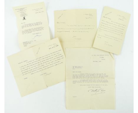 Various 1930s letters from the author C S Forester.