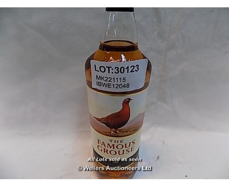 1X THE FAMOUS GROUSE SCOTCH WHISKY 1L / GRADE: UNCLAIMED PROPERTY / UNBOXED (DC2) {MK221115}