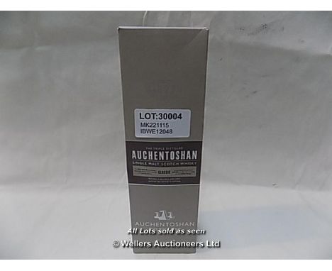 1X AUCHENTOSHAN SINGLE MALT SCOTCH WHISKY.700ML / GRADE: UNCLAIMED PROPERTY / BOXED (DC2) {MK221115}