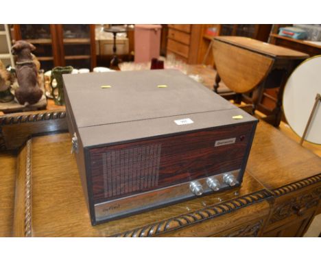 A Dansette record player, sold as a collector's item