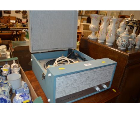 A Dansette record player, sold as a collector's item