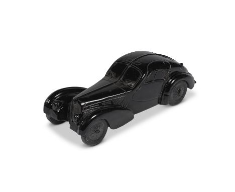 Massilo Galleni Bugatti Atlantic 57 SC - Black marble sculptureSculpture 1:10 scale, in black Marquina marble, by the artist 