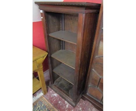 Mahogany shelf unit - H: 156cm W: 69cm D: 47cm