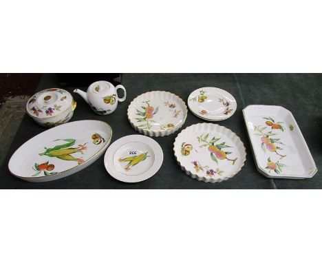 Collection of Royal Worcester Evesham pattern