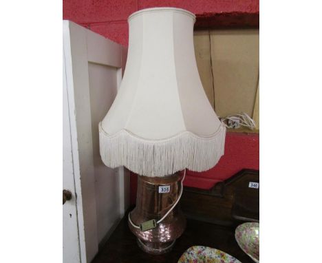 Copper jug lamp