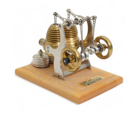 German Bohm Stirling Technik Heissluft Machine HB12 Big Power Station model engine, H13cm