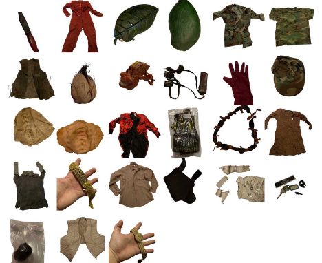 A collection of Sci-fi/Action costumes and props from films including Alien (1979), Blake's 7 (1978 TV Series), Eureka (2006 