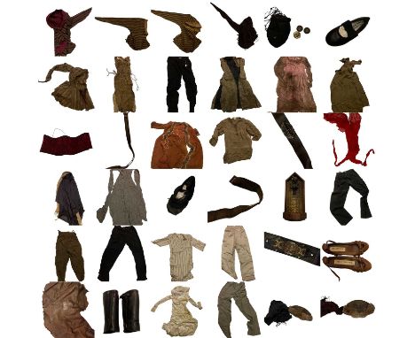 A collection of costumes and props from the TV series 'Legend of the Seeker' and 'Merlin'. Items to include Duchess outfit, C