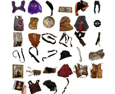 A collection of costumes and props from action/adventure films to include Angles &amp; Demons (2009), Around the World in 80 
