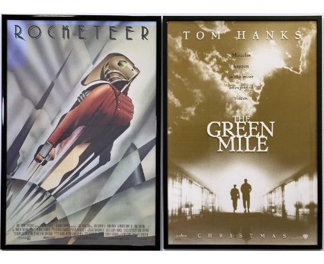 Six framed quad posters (30 x 40") - Saving Private Ryan, The Green Mile, Lord of the Rings, The Rocketeer, Lord of the Rings