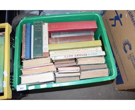 BOX CONTAINING GOOD QUANTITY OF VARIOUS VINTAGE BOOKS INCLUDING LOCAL INTEREST REFERENCE ETC