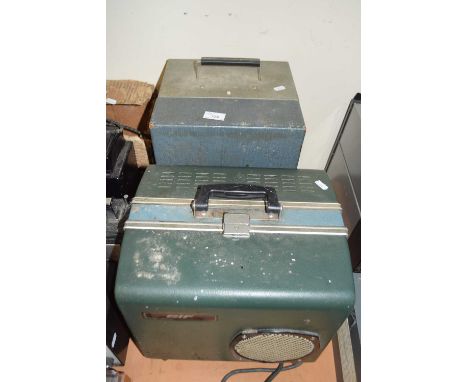 TWO VINTAGE CASED PROJECTORS