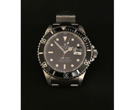 Rolex Submariner, a gents Oyster Perpetual chronometer, stainless steel, Model No.16610, Case No. E228651, no box or papers.