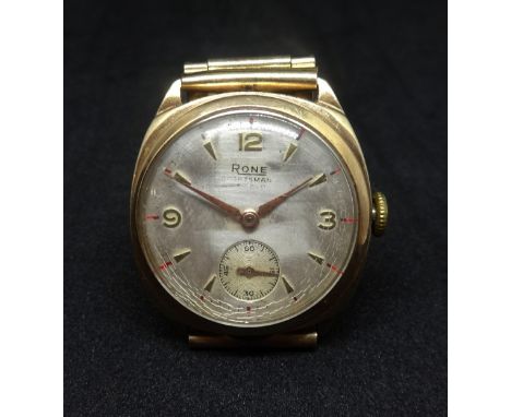 Rone, Sportsmans, a gents vintage 9ct rolled gold wristwatch.