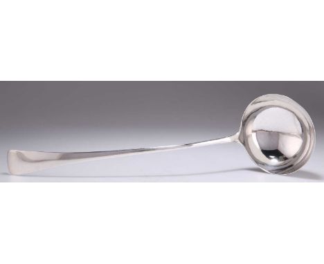 A GEORGE III SILVER SOUP LADLE by George Wintle, London 1799, Old English pattern. 34.3cm long, 5.1 troy ouncesMarks clear an