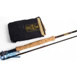 Hardy Alnwick "The Hardy Graphite" Deluxe trout fly rod 9ft 6" 2pc, line 8/9#, alloy uplocking