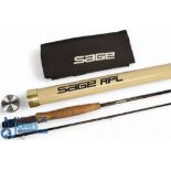 Sage USA Graphite III 490 RPL carbon trout fly rod 2 3/4 oz, 9ft 2c line 4#, alloy uplocking reel