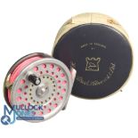 Hardy Bros "The Marquis 7" alloy trout fly reel, 3 7/16" ventilated spool, 2 screw latch, black