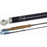 Hardy Alnwick "The Ultralite" carbon trout fly rod, 9ft 2pc line 6#, alloy uplocking reel seat and