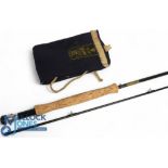 Harton Alnwick "The Hardy Graphite" trout fly rod, 9ft 6" 2pc line 6/7#, alloy uplocking reel seat