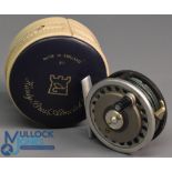 A scarce Hardy "Marquis 4" multiplier alloy trout fly reel 2 3/4" ventilated spool, 2 screw latch,