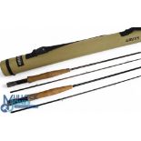 Greys Alnwick Grey Flex Mk2 carbon trout fly rod 7ft 6" 2pc line 3/4#, alloy uplocking reel seat
