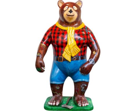 Tim‘Bear’ the Lum‘Bear’ Jack Brilliantly painted by: Judi Spiers and Sandhy Robinson-Jones with Natalie NaumannJudi worked as