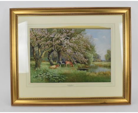 Arthur Stanley Wilkinson (c. 1860-1930) British'The Riverside Orchard', exhibited between 1900 and 1920, watercolour on paper