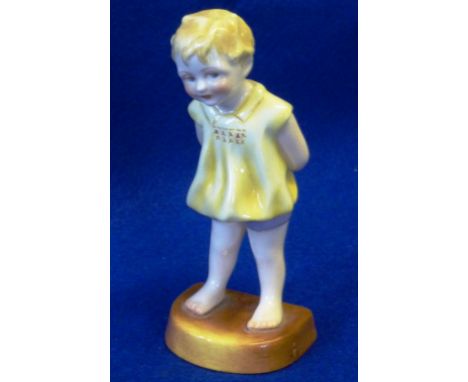 A rare Royal Worcester porcelain Figurine of "Tommy" modelled by Freda Doughty with printed and painted marks to base, date c