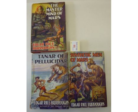 "Tanar of Pellucidar" and "The Master Mind of Mars" by Edgar Rice Burroughs, both first UK editions, 1939, together with "The