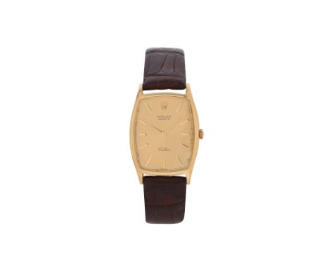 A MEN'S ROLEX 18K YELLOW GOLD MANUAL WRISTWATCH. VINTAGE CELLINI.Brand: Rolex Model: Cellini Case reference: 3807 Movement: M