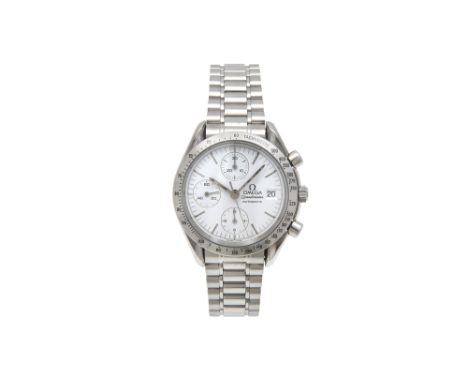 AN ELEGANT MEN’S OMEGA STAINLESS STEEL AUTOMATIC CHRONOGRAPH BRACELET WATCH. SPEEDMASTER.  Brand: Omega Model: Speedmaster Ca