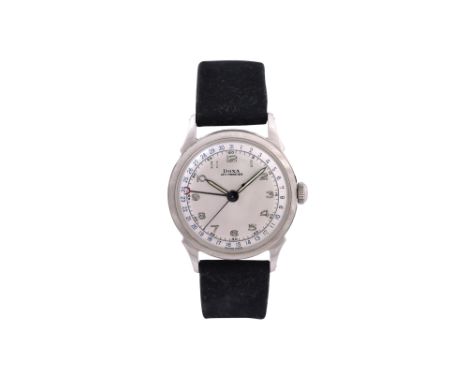 A MEN'S DOXA STAINLESS STEEL MANUAL WRISTWATCH. VINTAGE, CALENDAR.Brand: Doxa Model: Calendar Year: Circa 1950's Movement: Ma
