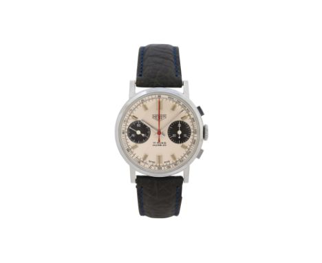 A MEN'S TAG HEUER STAINLESS STEEL MANUAL CHRONOGRAPH WRISTWATCH. PANDA DIAL.Brand: Tag Heuer Model: Panda Dial Chronograph  C