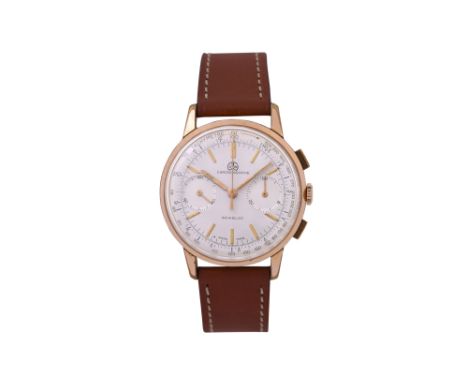 A MEN'S OLLECH & WAJS GOLD PLATED MANUAL CHRONOGRAPH WRISTWATCH. SWISS MADE VINTAGE CHRONOGRAPH.Brand: Ollech & Wajs Year: Ci