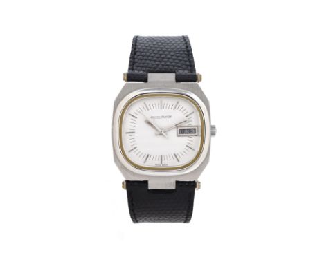 A MEN'S JAEGER-LECOULTRE STAINLESS STEEL AUTOMATIC WRISTWATCH. CHRONOMETRE DAY-DATE.Brand: Jaeger-LeCoultre Model: Chronometr