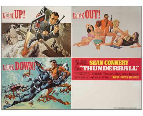 JAMES BOND: THUNDERBALLAmerican Full-Bleed Multi-Use Four-Unit Display (30" x 40")Very Fine- on Linen; Artwork by Frank McCar