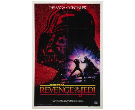 STAR WARS: REVENGE OF THE JEDI Withdrawn Advance One Sheet (26 7/8" x 41"); Dated StyleVery Fine Folded; Artwork by Drew Stru