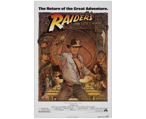 INDIANA JONES AND THE RAIDERS OF THE LOST ARKOne Sheet (27" x 41"); Howard Kazanjian CollectionNear Mint Rolled; Artwork by R