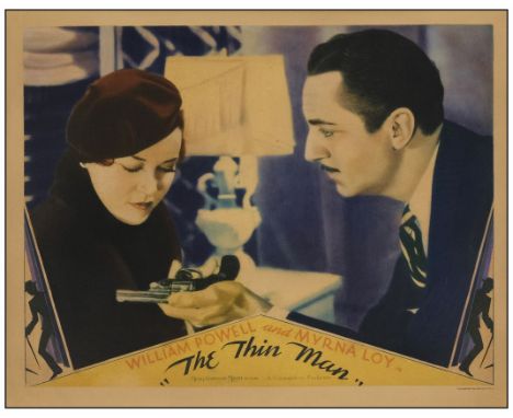 THE THIN MANLobby Card (11" x 14")Fine+ MGM, 1934The borders of this lobby card have been airbrushed. William Powell stars as