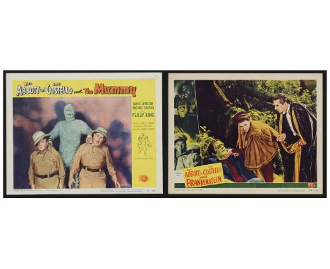 ABBOTT AND COSTELLO MEET THE MUMMY(2) Lobby Cards (11" x 14")Very Fine- Universal, 1948Both cards have pinholes. The Frankens