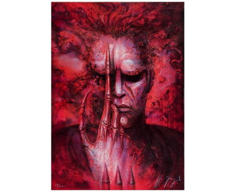 FUTURE-KILLSigned Lithograph (26" x 37"); Red Style, 37/1000 Signed by HR Geiger and numberedVery Fine Rolled; Artwork by HR 