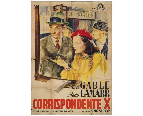 COMRADE XFirst Post-War Release Italian 4-Fogli  (55" x 78")Fine Folded; Artwork by Ercole Brini MGM, 1948The poster shows we